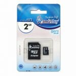 Micro SD 2 GB SmartBuy + адаптер