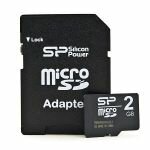 Micro SD 2 GB Silicon Power /+1 SD адаптер/