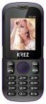 GSM Телефон Krez PL103BV (2SIM) черный/фиолетовый